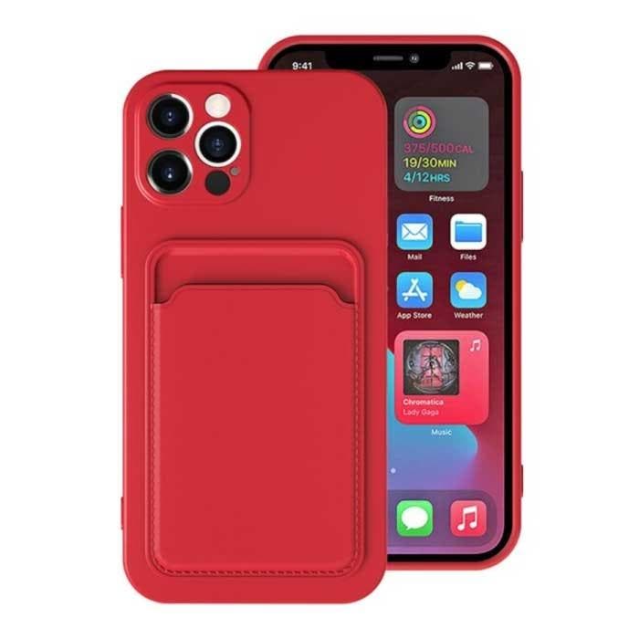 iPhone 12 Mini Kaarthouder Hoesje - Wallet Card Slot Cover, Telecommunicatie, Mobiele telefoons | Hoesjes en Screenprotectors | Apple iPhone