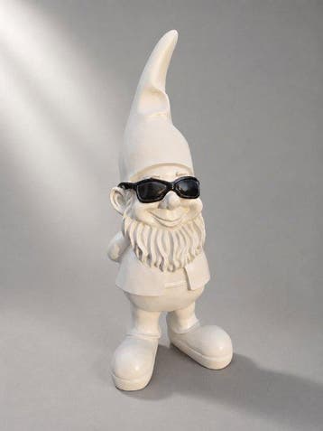 Beeld, funny gnome with sunglasses - 41 cm - polyresin