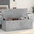 vidaXL Opbergbox 102x35x35 cm bewerkt hout betongrijs, Verzenden