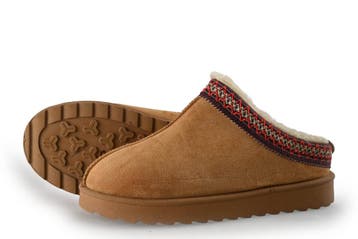 Nelson Pantoffels in maat 38 Cognac, Verzenden, Pantoffels of Sloffen