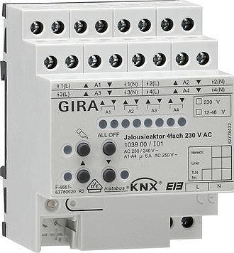 Gira KNX Jaloezie- en Rolluik-bussysteem DIN-rail - 103900, Verzenden, Nieuw