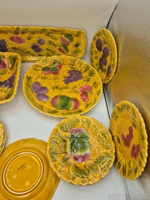 Sarreguemines - Tafelservies voor 6 (12) - Porselein -, Antiquités & Art, Antiquités | Meubles | Tables