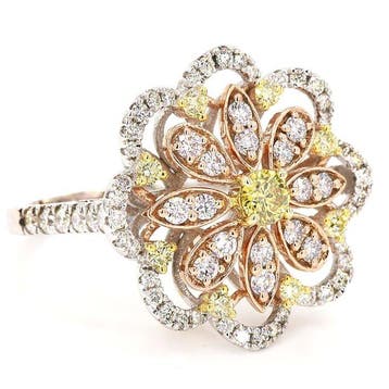 Bague de cocktail - 14 carats Or blanc - 1.30ct. tw.
