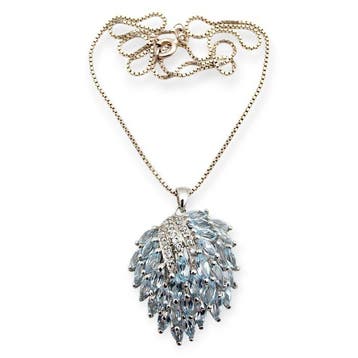 Sans prix de réserve - Collier Argent - Topaz, Nieuw