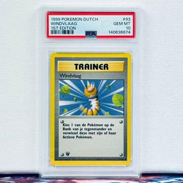 Pokémon Graded card - WINDVLAAG #93 - Pokémon - PSA 10, Nieuw