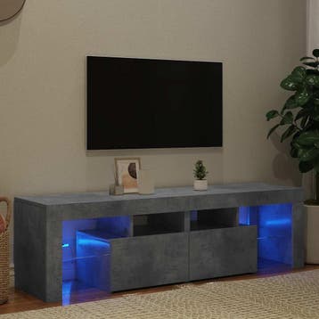vidaXL Tv-meubel met LED-verlichting 140x36,5x40 cm, Verzenden, Nieuw