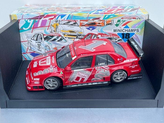 Minichamps 1:18 - Model raceauto - Alfa Romeo 155 V6 Ti DTM, Hobby en Vrije tijd, Modelauto's | 1:5 tot 1:12