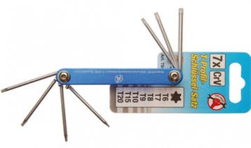7-delige TORX Set, T6 - T20, Verzenden
