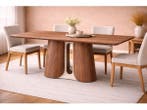 Veiling - Eettafel Walnoot 220x110x76 - Rechthoek ronde rand, Nieuw
