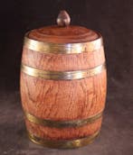 Antieke - Pot à tabac - Bois