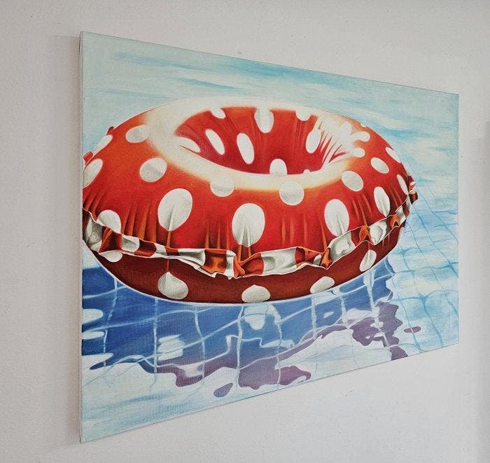 Alex Krull - Schwimmring, Antiek en Kunst, Kunst | Schilderijen | Modern