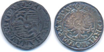 3 Kreuzer o J Hanau muntenberg: Philipp Ludwig Ii, 1580-1..., Verzenden, België