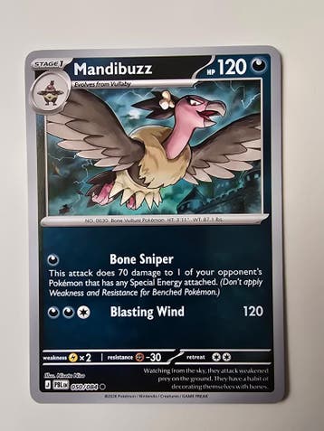 MANDIBUZZ (PITCH BLACK 050/084) (REVERSE HOLO) (TRADING, Gebruikt