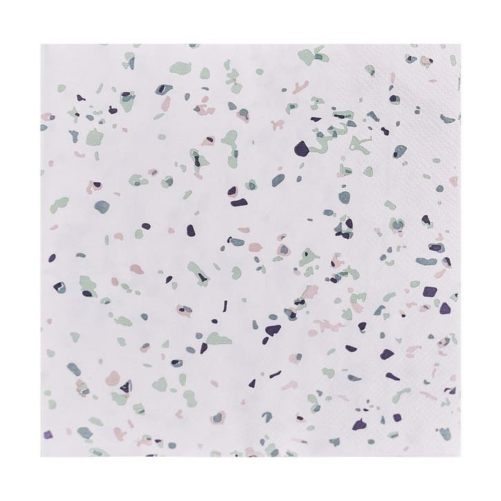 Servetten Terrazzo 16,5cm 16st, Hobby & Loisirs créatifs, Articles de fête, Envoi