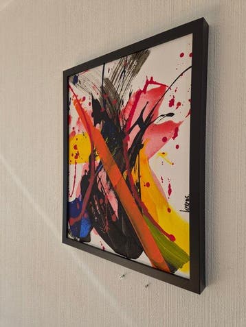 Liesens - Hidden Energy (Handpainted on white canvas met