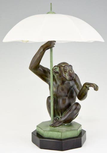 Max Le Verrier - Lamp - PLUIE - Metaal, Marmer, Glas - Art, Antiquités & Art