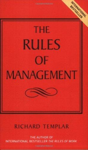 Rules of Management 9780273695165 Richard Templar, Verzenden, Gelezen, Richard Templar
