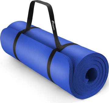 Yogamat - Fitness mat - Sportmat - Yoga mat extra dik - Blau, Verzenden, Nieuw