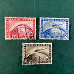 Duitse Rijk 1928/1931 - Zeppelins 1, 2 en 4 Mark - gebruikt, Postzegels en Munten, Gestempeld