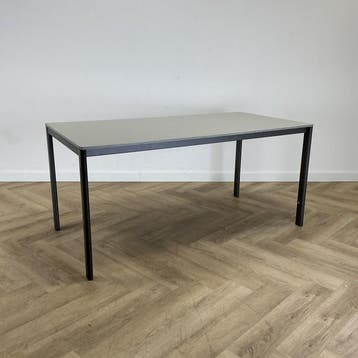 Ahrend kantinetafel 160x80 cm, grijs - antraciet, Bureau