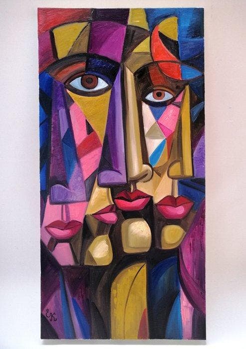 Elena Khmeleva - Someone you loved. XL, Antiquités & Art, Art | Peinture | Moderne