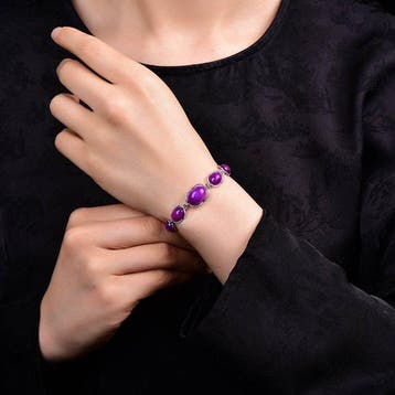 Geen Reserve - Zeer exclusieve natuurlijke opaal armband -
