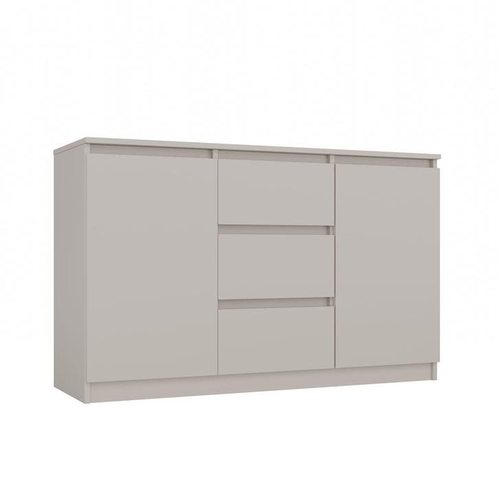 Dressoir - 120 cm 3 lades  creme creme (Dressoirs), Huis en Inrichting, Kasten | Dressoirs, Nieuw, Met lade(s), Overige houtsoorten