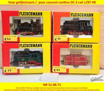 Matériel 2-rail courant continu DC locomotives, wagons rails, Ophalen of Verzenden