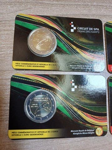 België. 2 Euro 2025 Circuit de Spa Francorchamps (4 coins)