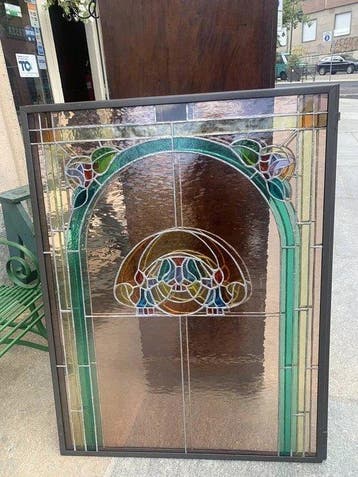 Art Nouveau Raam - stile Tiffany - 1940-1950 -
