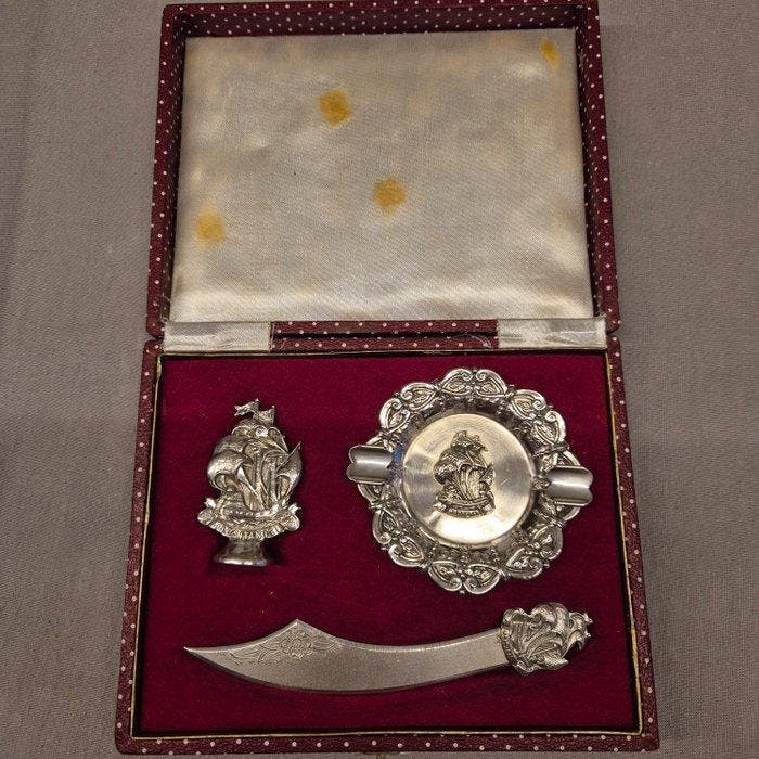 Asbak (3) - .833 zilver, Antiek en Kunst, Antiek | Zilver en Goud