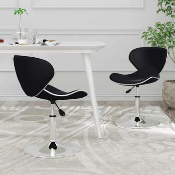 Eetkamerstoelen zwart: Slimme deal! Kwalitatieve set van..., Huis en Inrichting, Gebruikt, Twee, Verzenden, Zwart