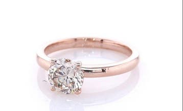 Ring - 14 karaat Roségoud Diamant (Natuurlijk gekleurd), Nieuw