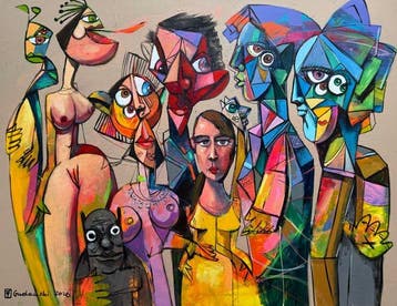 Andrzej Gudaski - Homeless people XXL, Antiek en Kunst
