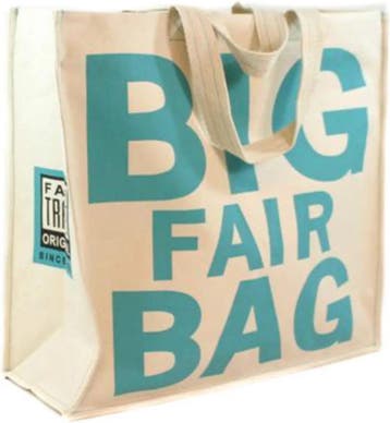 Big Fair Bag canvas shopper 40 x 40 cm - fairtrade..., Verzenden, Nieuw