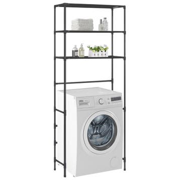vidaXL Opbergrek voor boven wasmachine 3-laags 69x28x169 cm, Verzenden, Nieuw