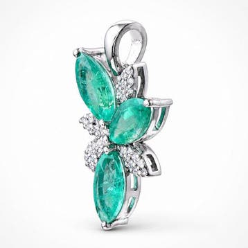 Sans prix de réserve - Pendentif Platine - 1.59ct. tw.