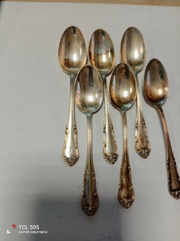 Bestekset (6) - .800 zilver - Elegante vintage