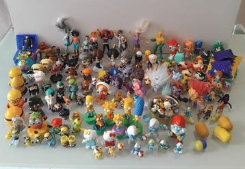 Themacollectie - Actiefiguren. Simpson, Puffi, Hello Kitty,