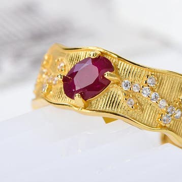 Zonder minimumprijs - Ring - 18 karaat Verguld, Zilver, Geel, Nieuw