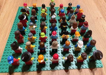 Lego Minifiguur - City - Originale 50 Lego-Figuren,, Nieuw