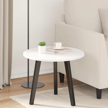 vidaXL Tafelblad Ø 50 x 1,5 cm Rond Bewerkt hout Hoogglans, Verzenden, Nieuw