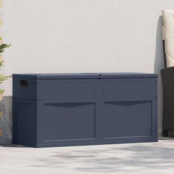 vidaXL Opbergkist 320 L zwart, Verzenden