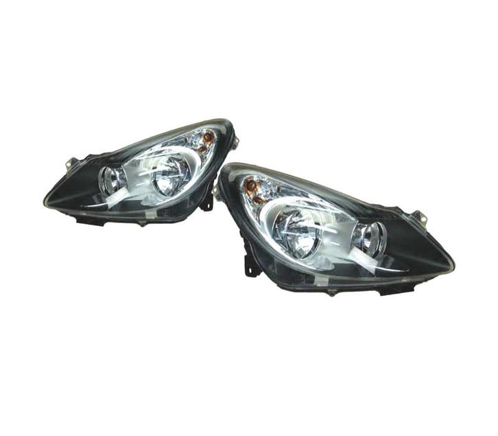 PHARES POUR OPEL CORSA D 06- FOND NOIR, Autos : Pièces & Accessoires, Éclairage, Envoi