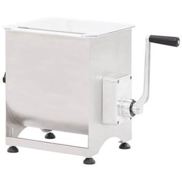 vidaXL Vleesmixer met bak roestvrij staal zilverkleurig, Verzenden, Nieuw