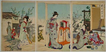 Ysh Chikanobu /  (1838–1912) Harugasumi Hatsune no