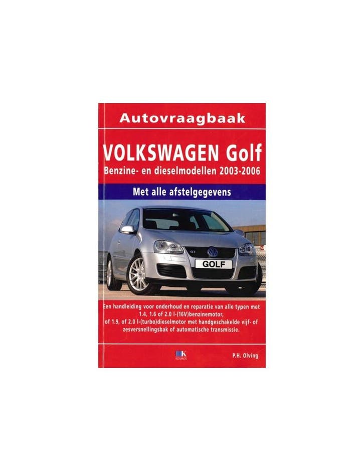 2003 - 2006 VOLKSWAGEN GOLF BENZINE DIESEL VRAAGBAAK NEDER.., Auto diversen, Handleidingen en Instructieboekjes, Ophalen of Verzenden