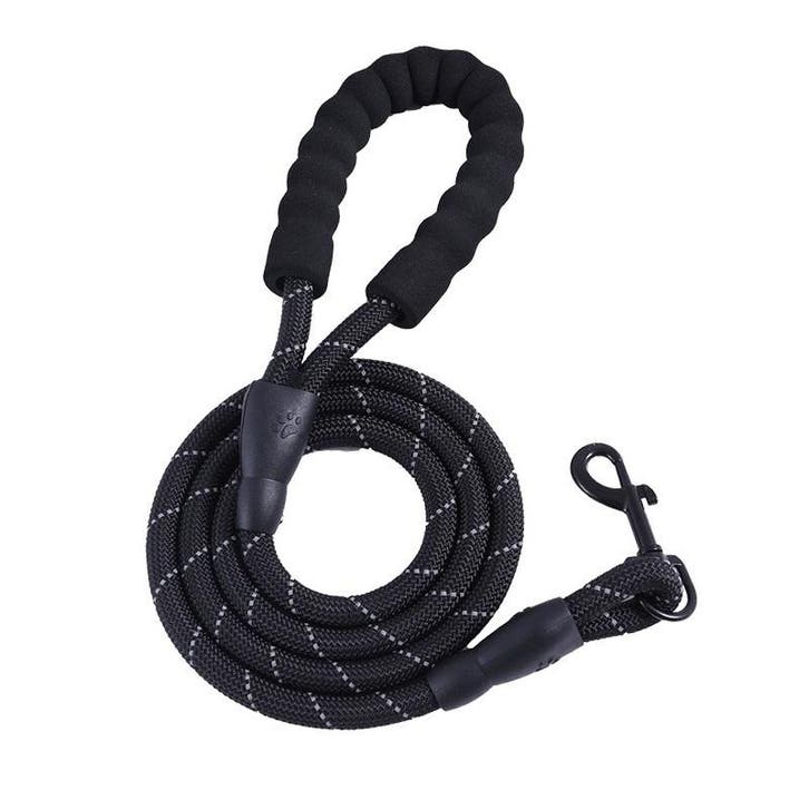 Hondenriem 200cm 2 Meter - Extra Sterk - Zwart - Hond Riem, Verzamelen, Overige Verzamelen, Verzenden