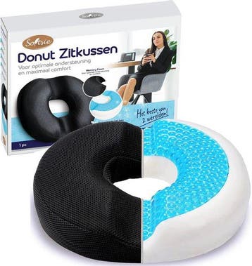 2dekans | Softsie Donut ZitKussen Orthopedisch & Ergonomisch, Ophalen of Verzenden, Nieuw