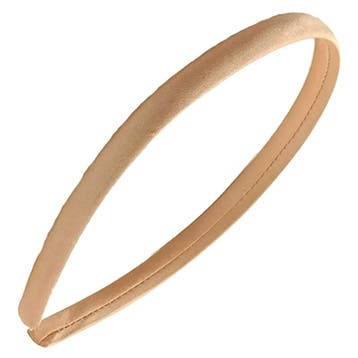 Fako Fashion - Diadeem - Satijn - 10mm - Khaki, Verzenden